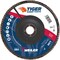 Weiler 7" Tiger Ceramic Abrasive Flap Disc, Angled (TY29), 80C, 7/8" 50111 - alternate 1